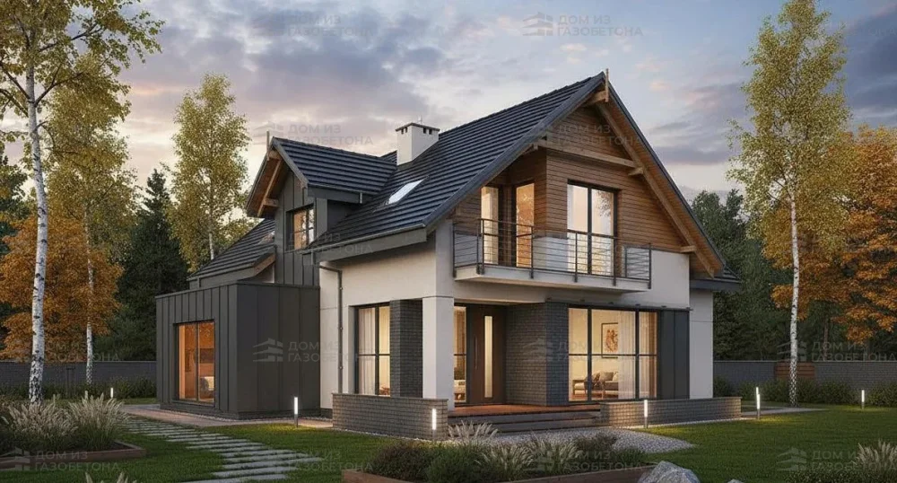 Проект Двухэтажный дом 13 на 15, 198 м2