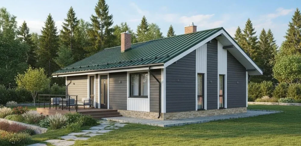 Проект Одноэтажный дом 9 на 12, 79 м2