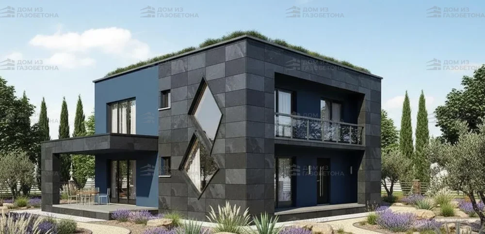 Проект Двухэтажный дом 16 на 16, 233 м2