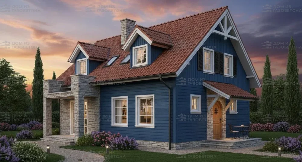 Проект Двухэтажный дом 9 на 11, 115 м2