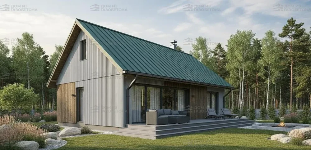 Проект Двухэтажный дом 11 на 9, 95 м2