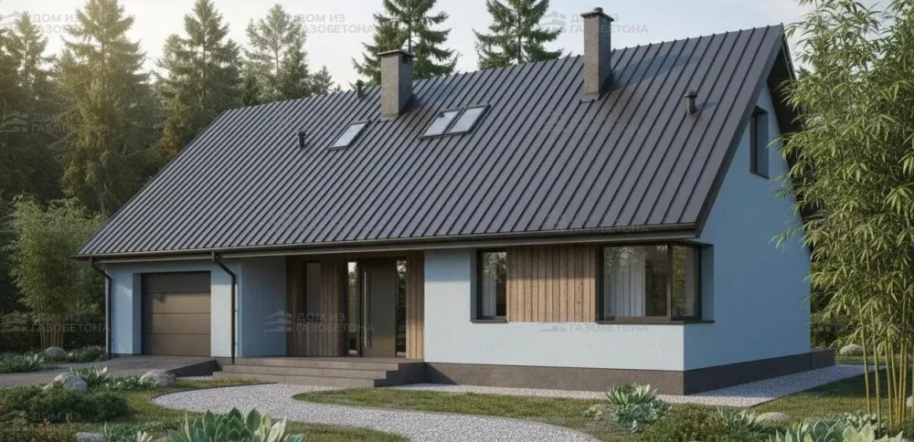 Проект Двухэтажный дом 15 на 11, 146 м2