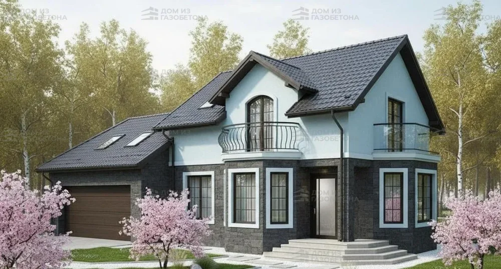 Проект Двухэтажный дом 16 на 10, 199 м2