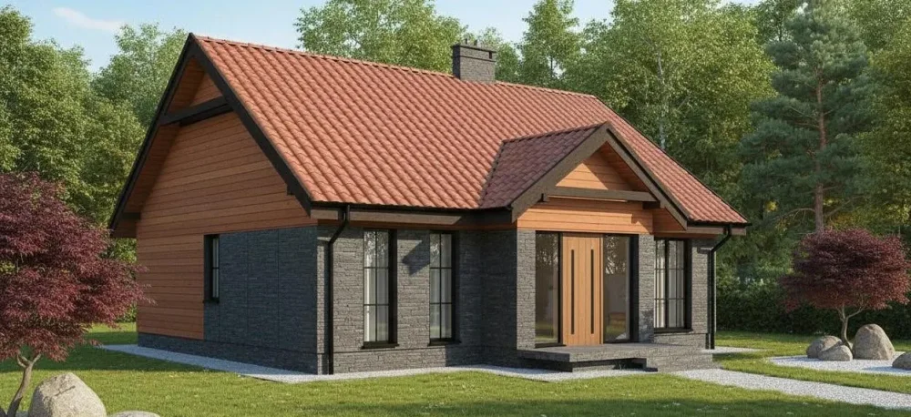 Проект Одноэтажный дом 10 на 12, 89 м2