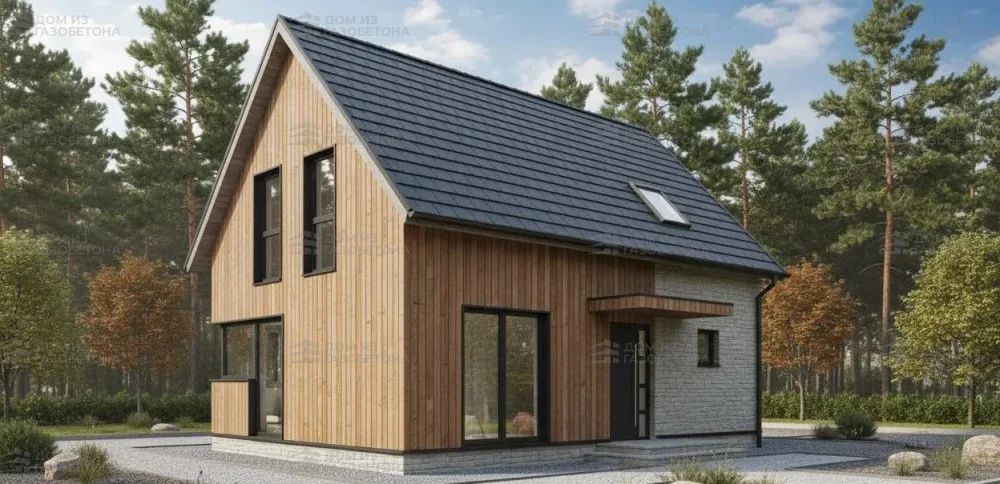 Проект Двухэтажный дом 10 на 8, 110 м2