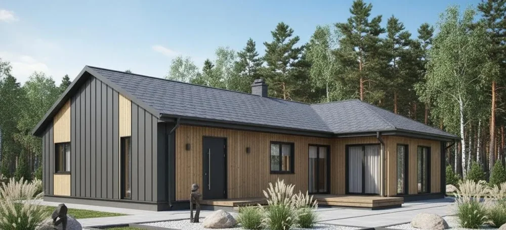 Проект Одноэтажный дом 13 на 18, 131 м2