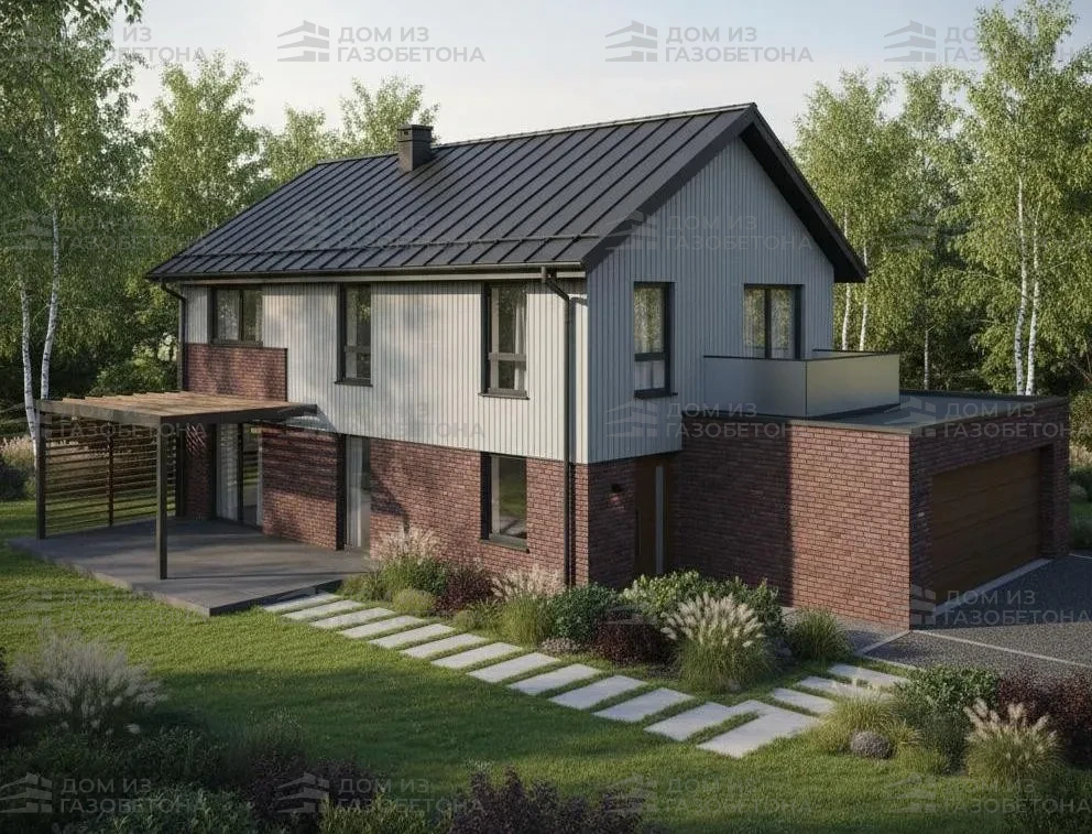 Проект Двухэтажный дом 16 на 20, 267 м2