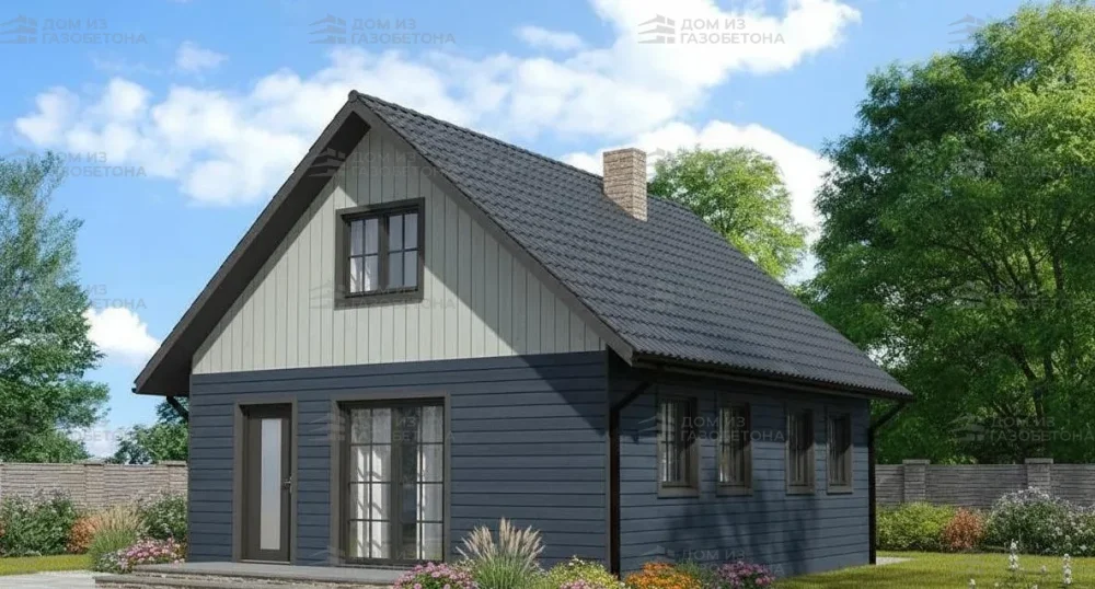 Проект Двухэтажный дом 10 на 7, 90 м2