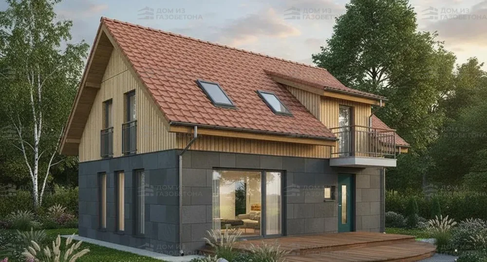 Проект Двухэтажный дом 10 на 12, 142 м2